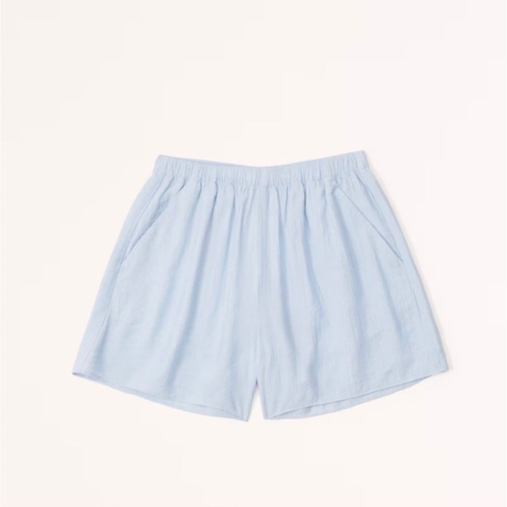 Abercrombie & Fitch Light Blue Women's Cotton Shorts